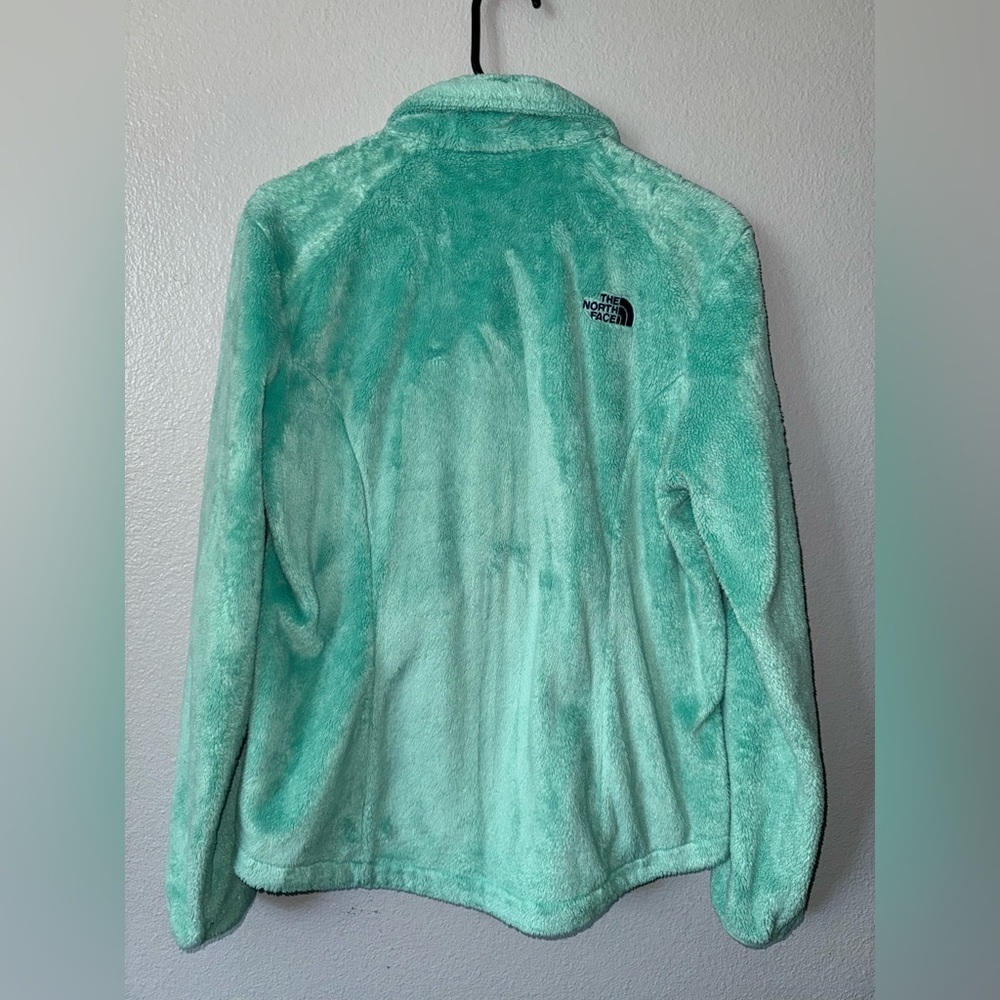 The North Face Osito Fleece Jacket Mint Green Full Zip Women’s M Cozy - Picture 4 of 6